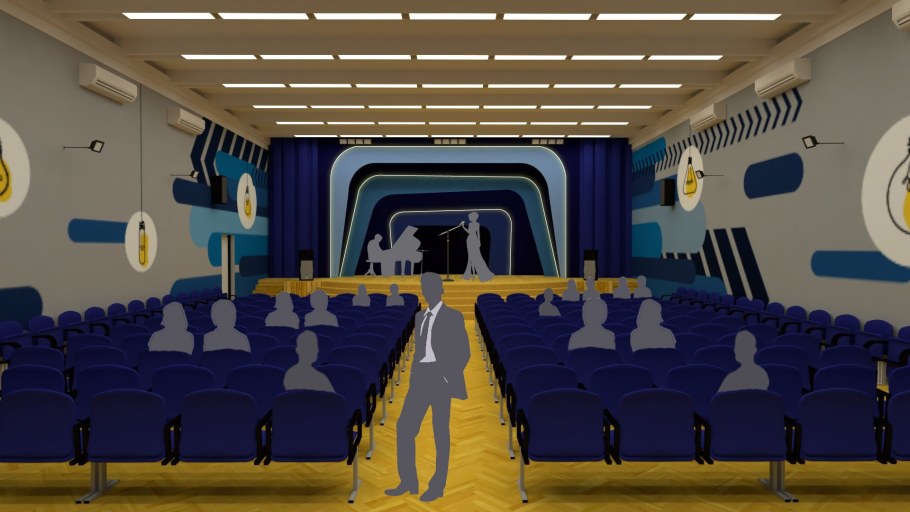 Актовый зал в американской школе