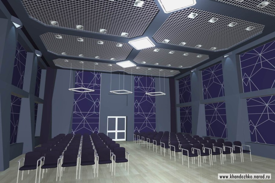 Современный актовый зал в школе