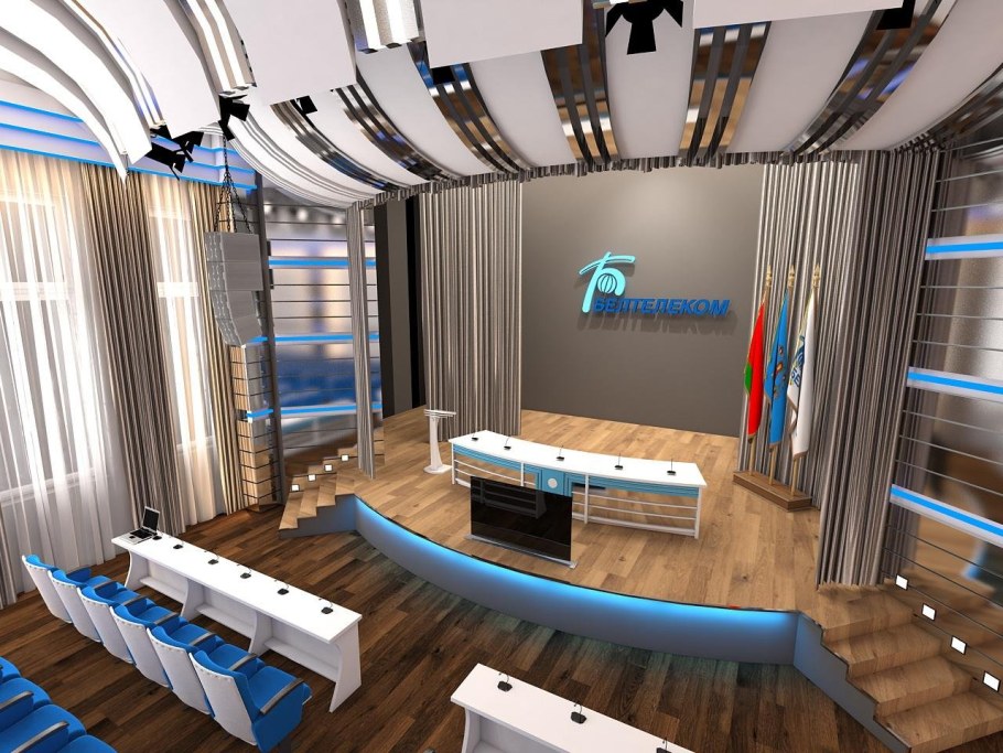 Современный актовый зал в школе