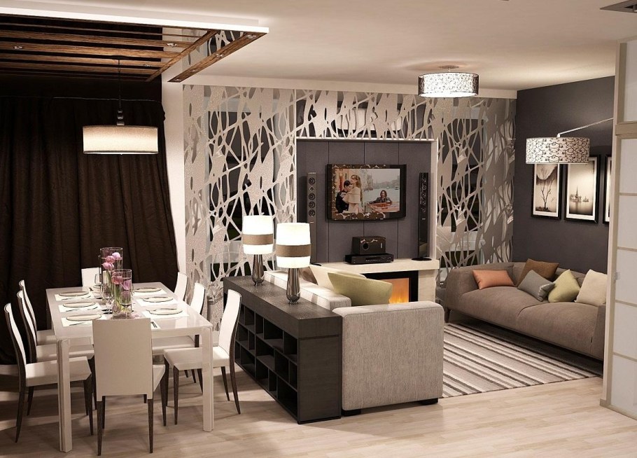 Кухня-гостиная 22м2 эколофт