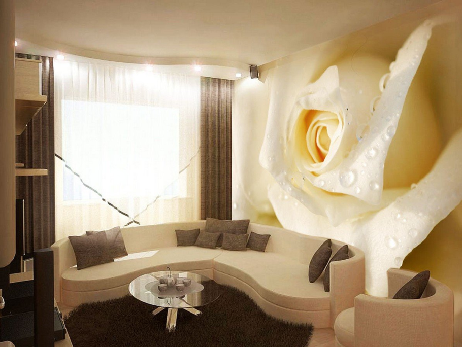 Фотообои в гостиную 3д