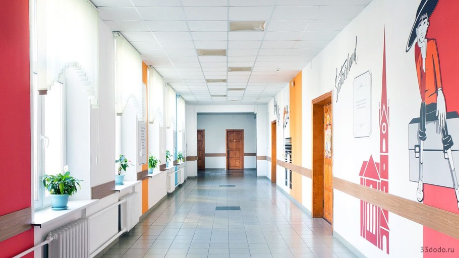Современные интерьеры школьных коридоров
