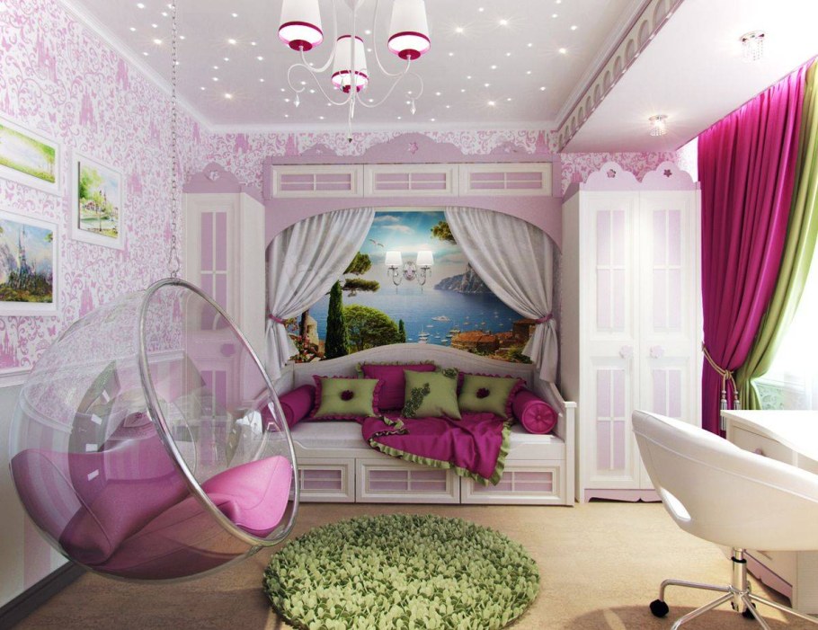 Интерьер детской для девочки