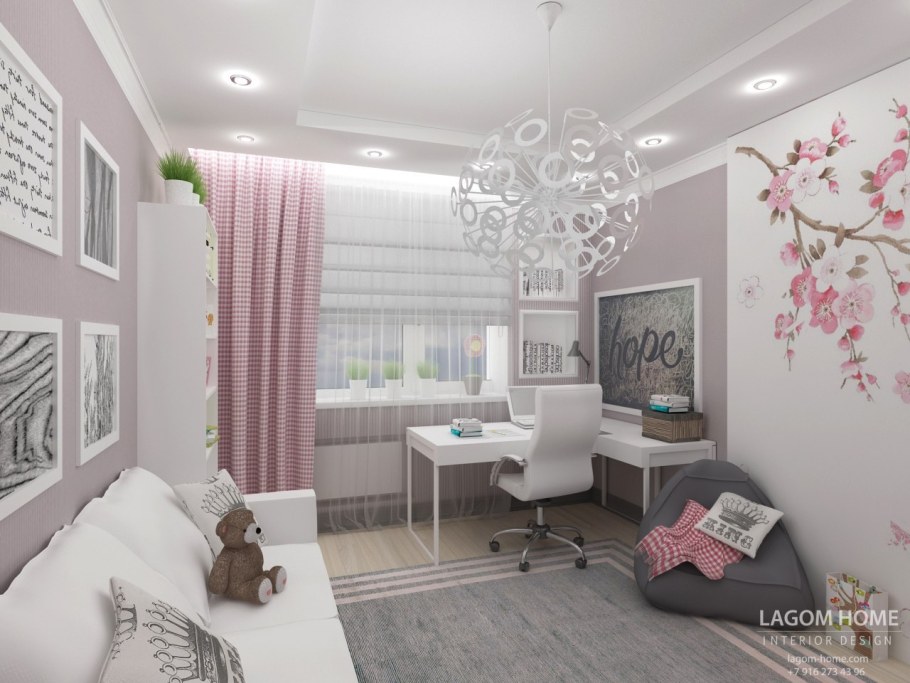 Интерьер комнаты для девочки