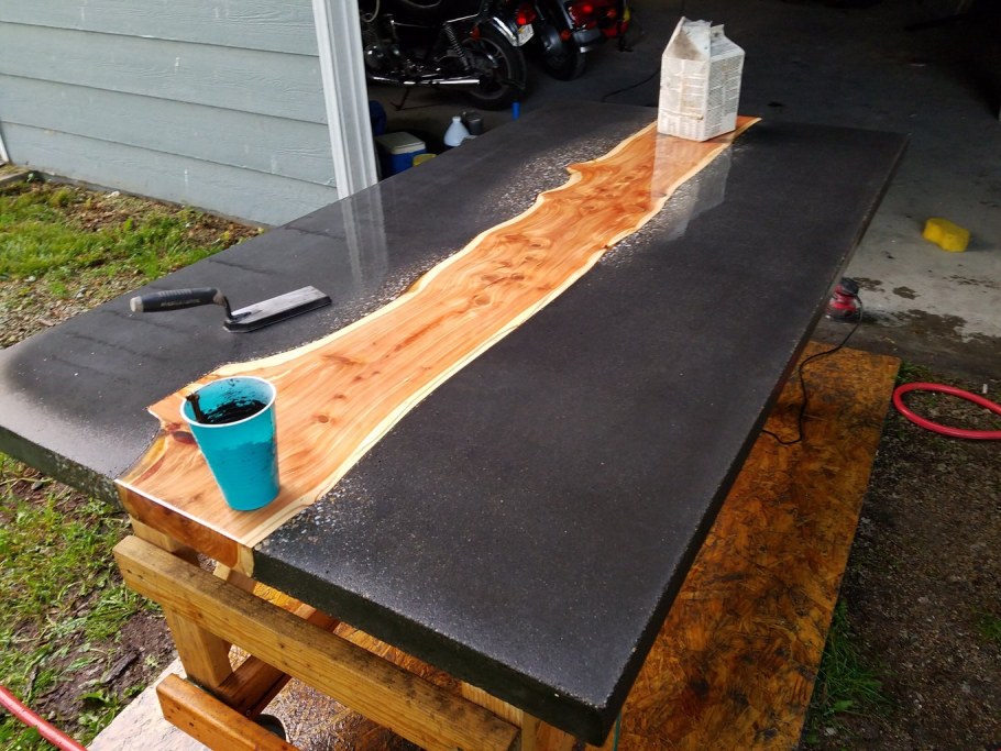 Столешница для столика из бетона