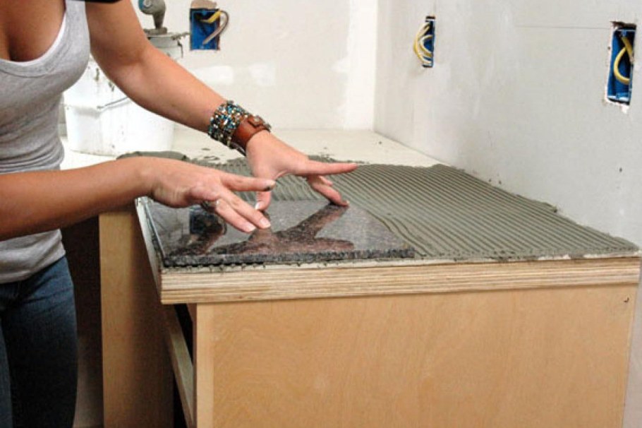 Столешница из керамической плитки