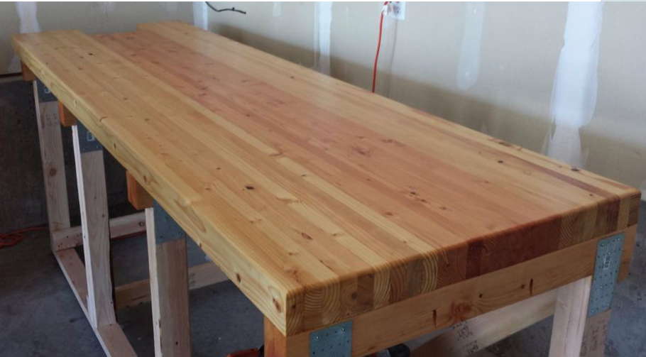 Столешница из клееных брусков