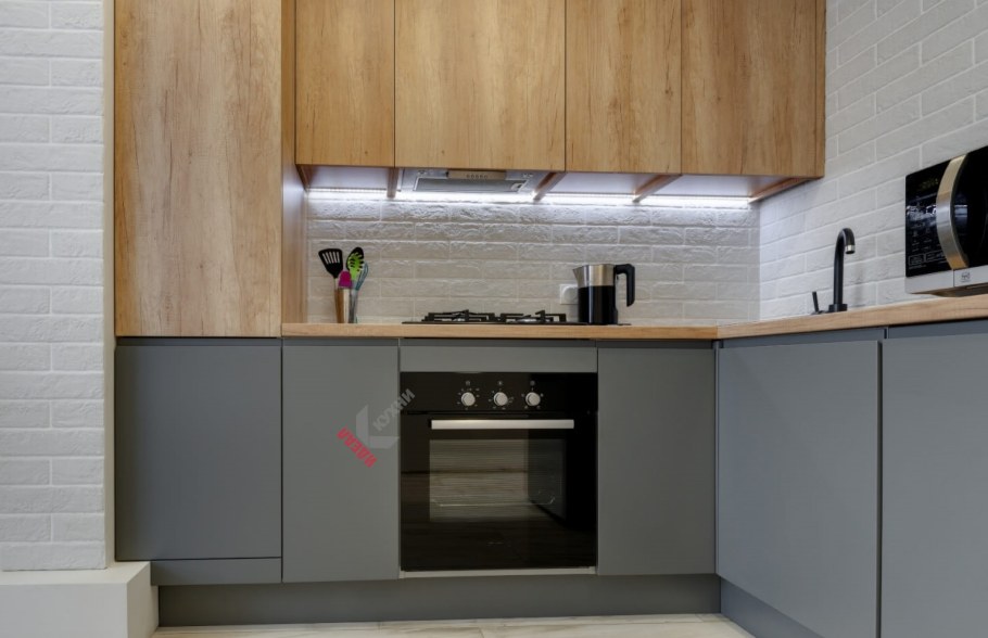 Кухня фасады ЛДСП Эггер графит