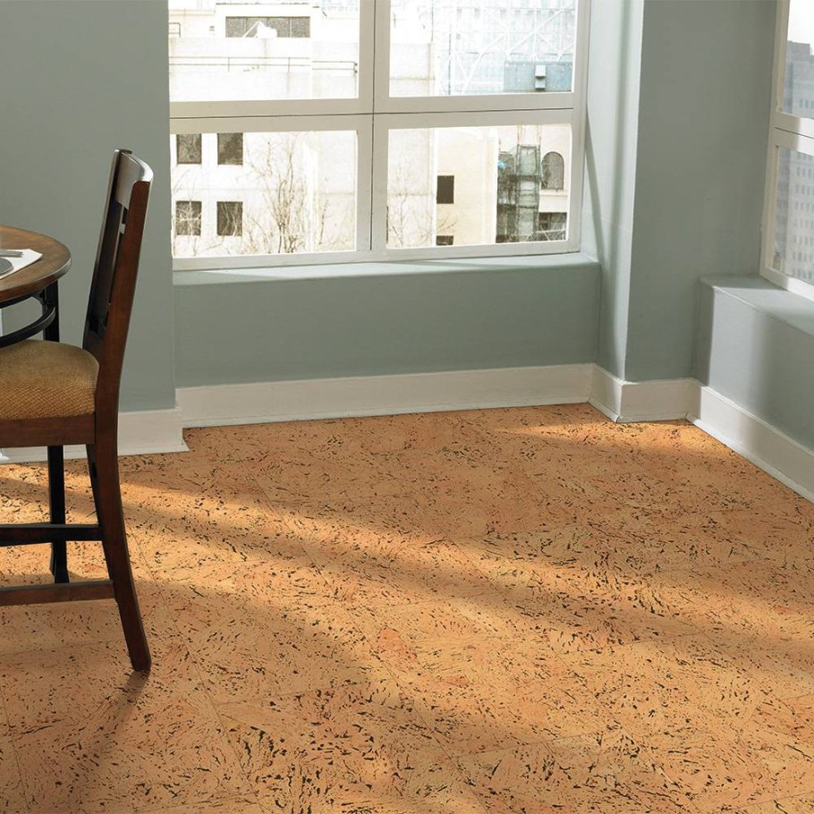 Пробка напольная в интерьере