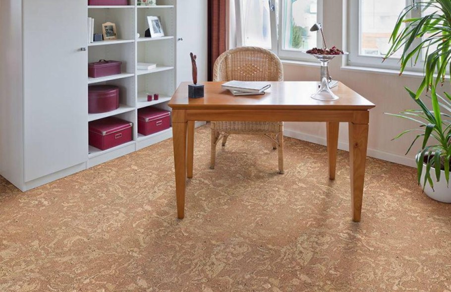 Amber Ribbeled HC (915*305*10 мм) замковый пробковый пол