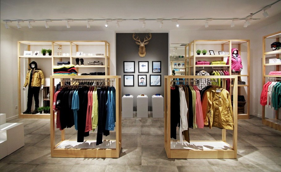 Магазин одежды в скандинавском стиле