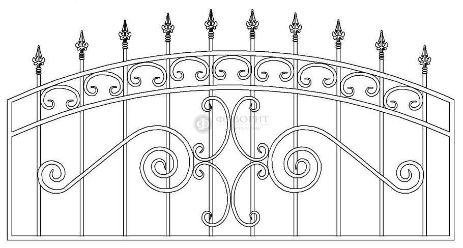 Кованый забор