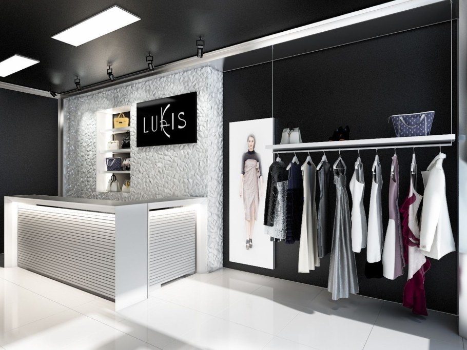 Интерьер магазина женской одежды