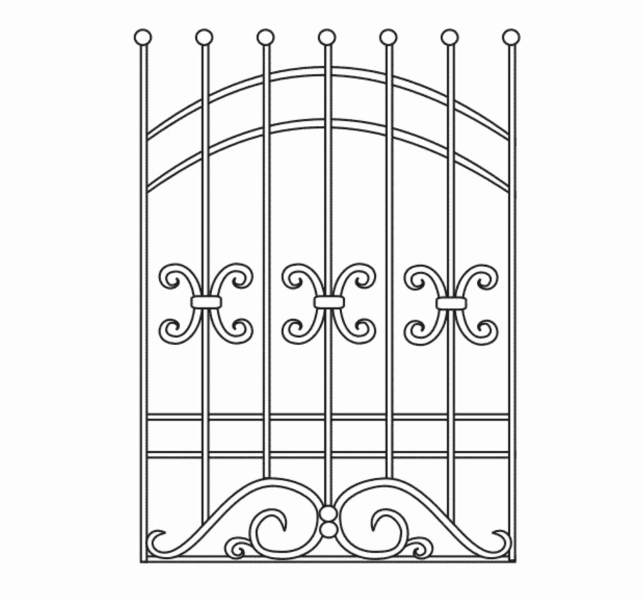 Ажурные ограды эскизы