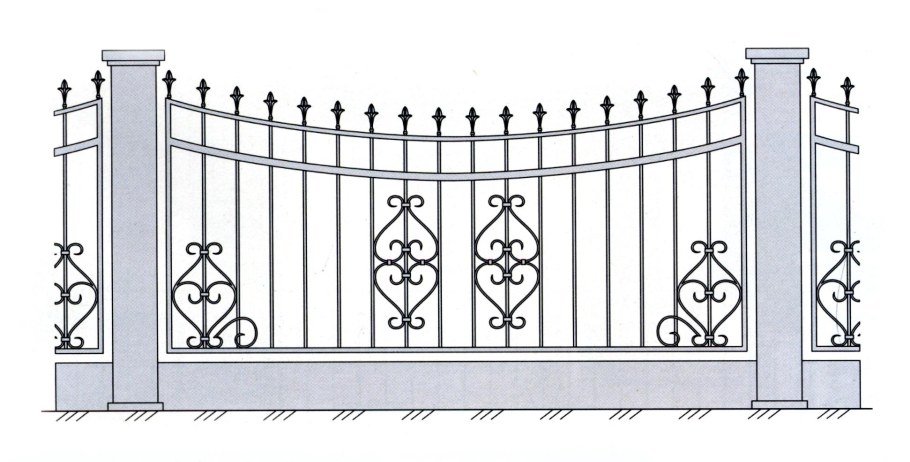 Узоры на забор