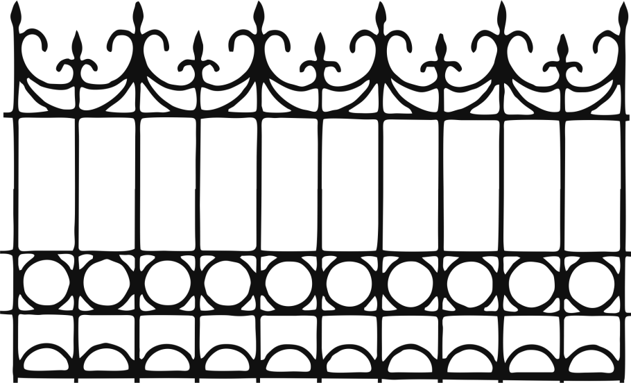 Ограда силуэт
