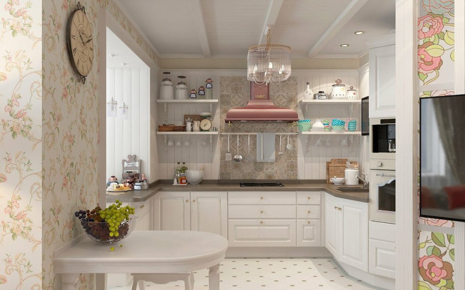 Интерьер кухни прованский стиль