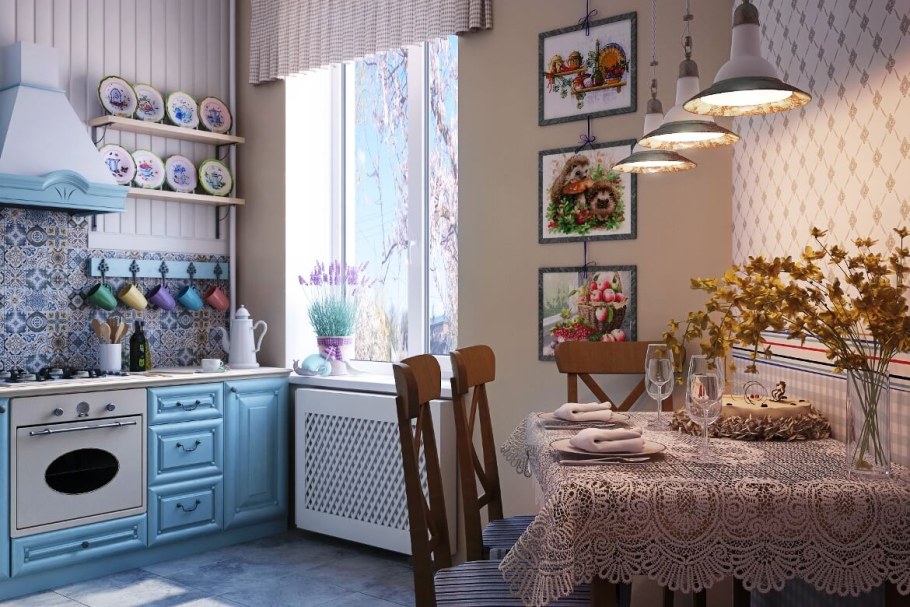 Кухня икеа в прованском стиле