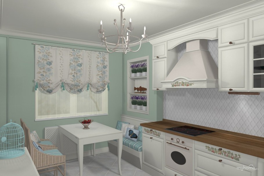 Кухня хрущевка Прованс 5 кв.м