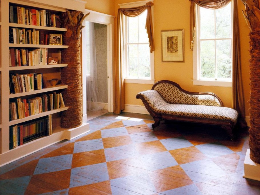 Крашеный паркет в квартире