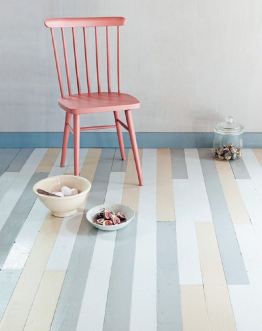 Крашеный пол в интерьере