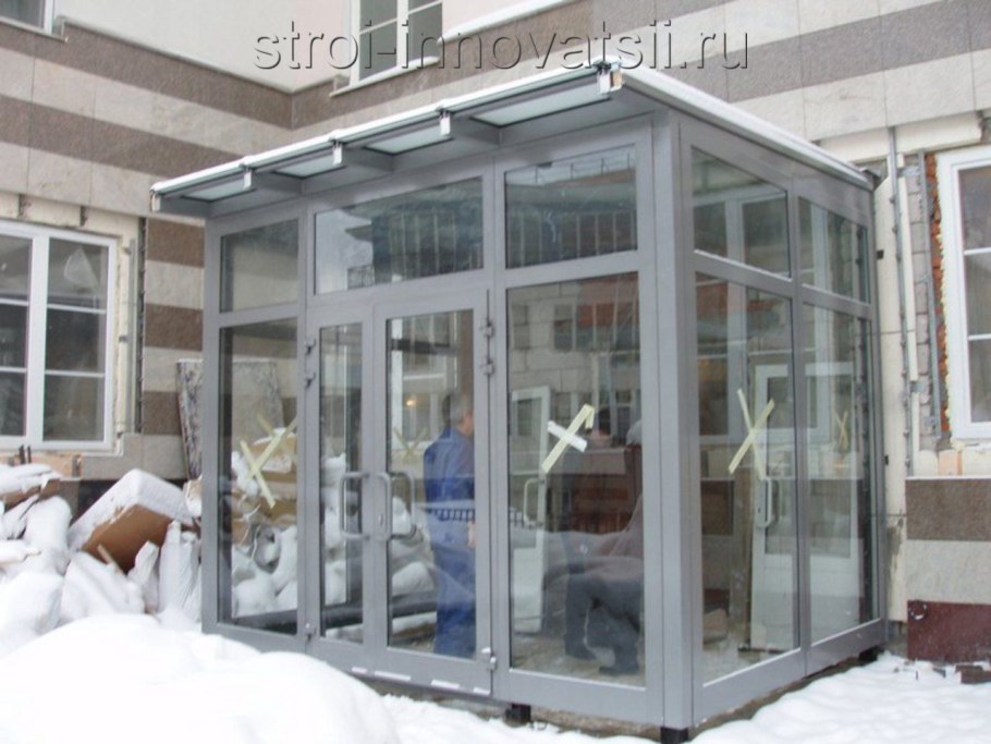 Алюминиевый тамбур входная группа