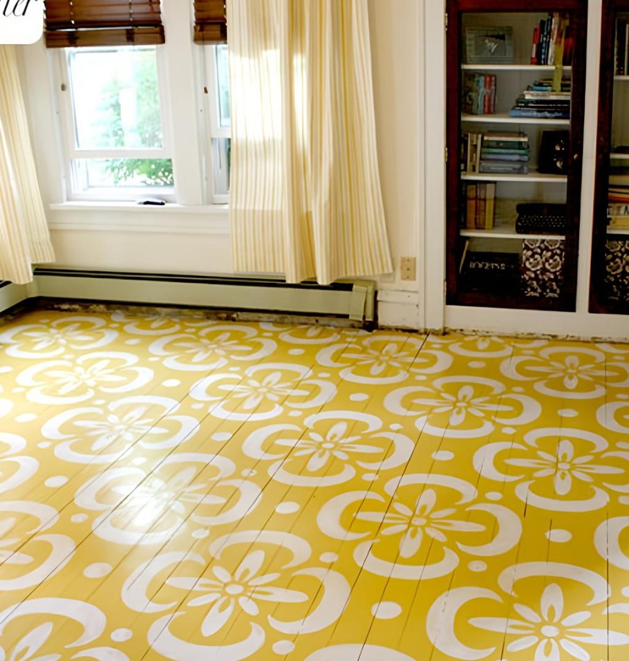 Оригинальная покраска пола