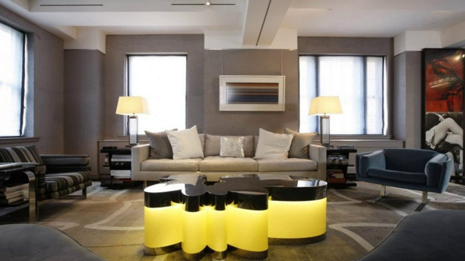 Цветные акценты в интерьере