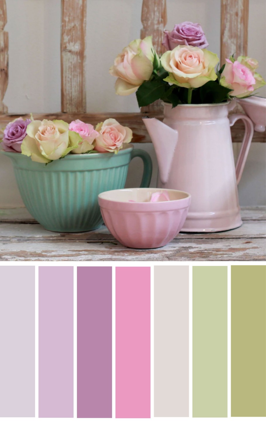 Сочетание с розовым