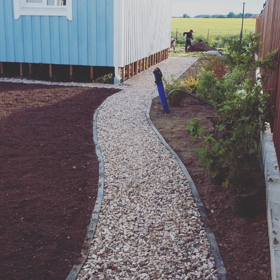 Насыпные садовые дорожки