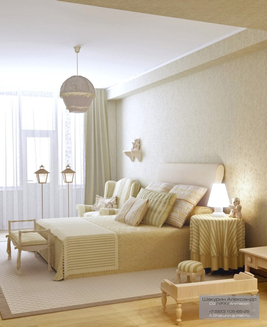 Бежевая стена