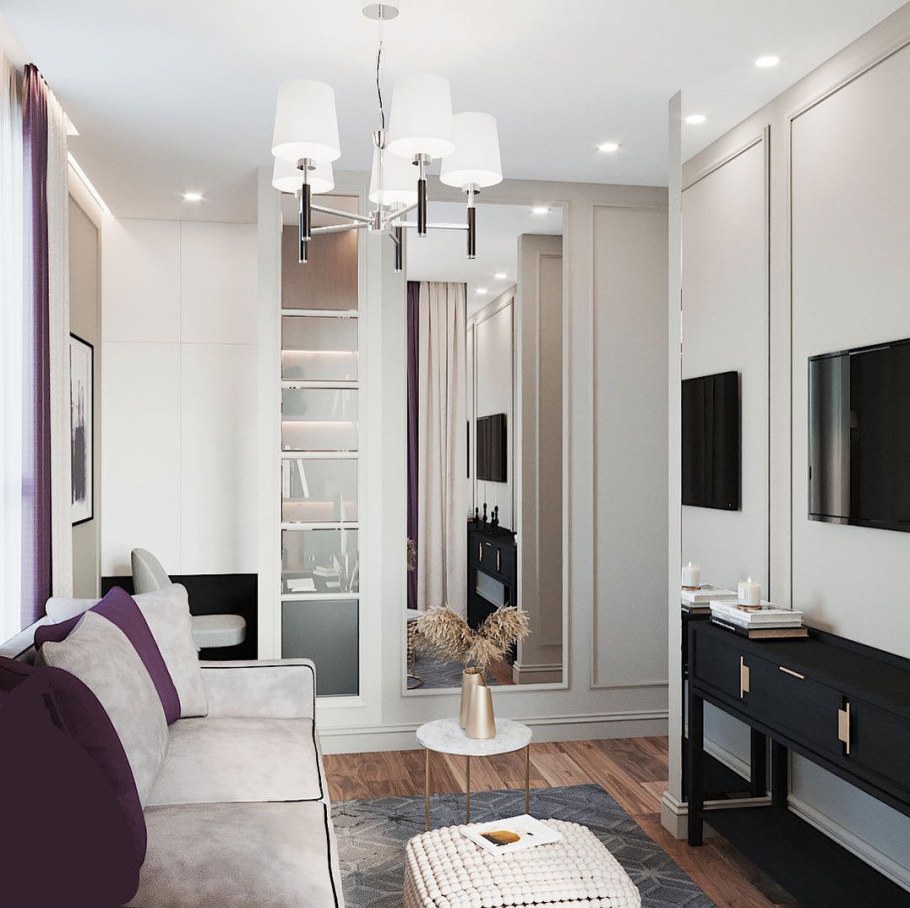 Интерьер маленькой квартиры двухкомнатной