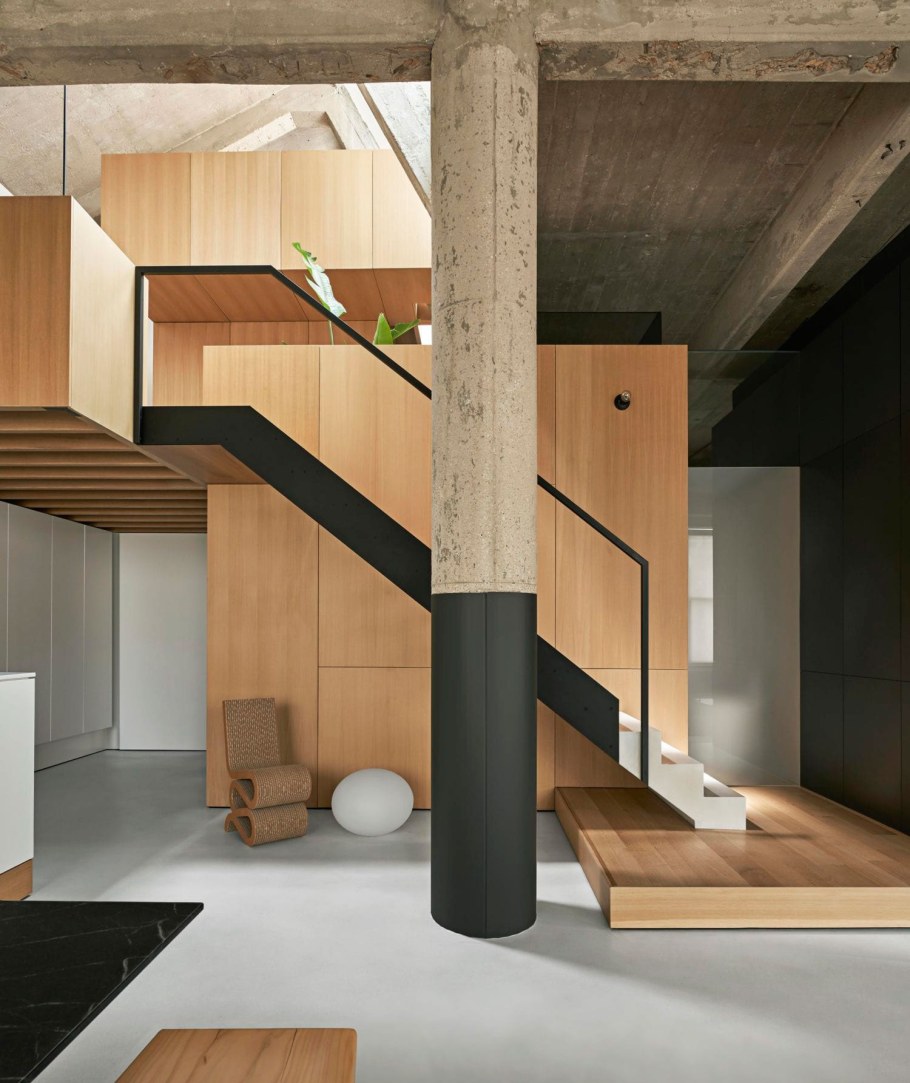 Двухуровневый лофт в Чикаго