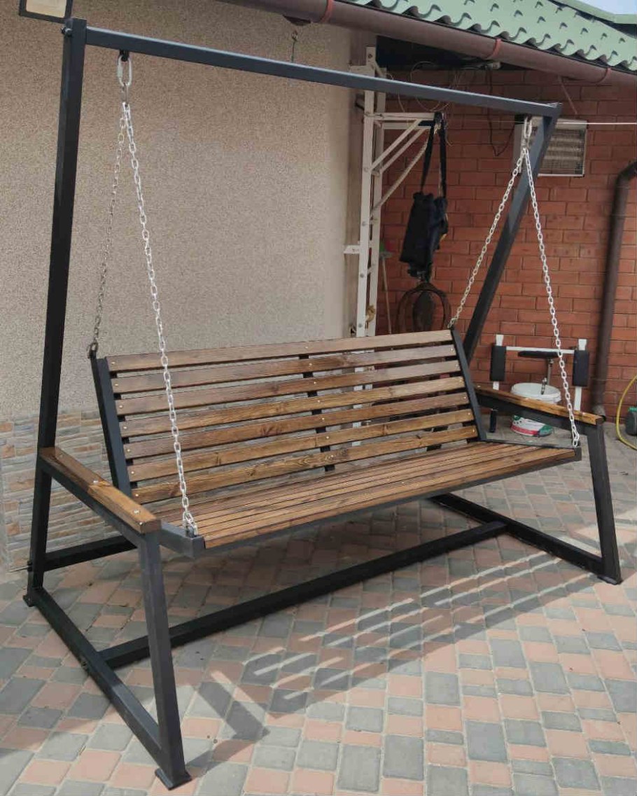 Качели садовые из металла