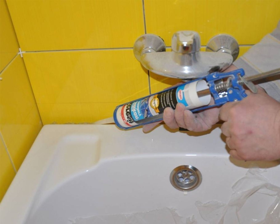 Силикон для ванны стык ванны и стены