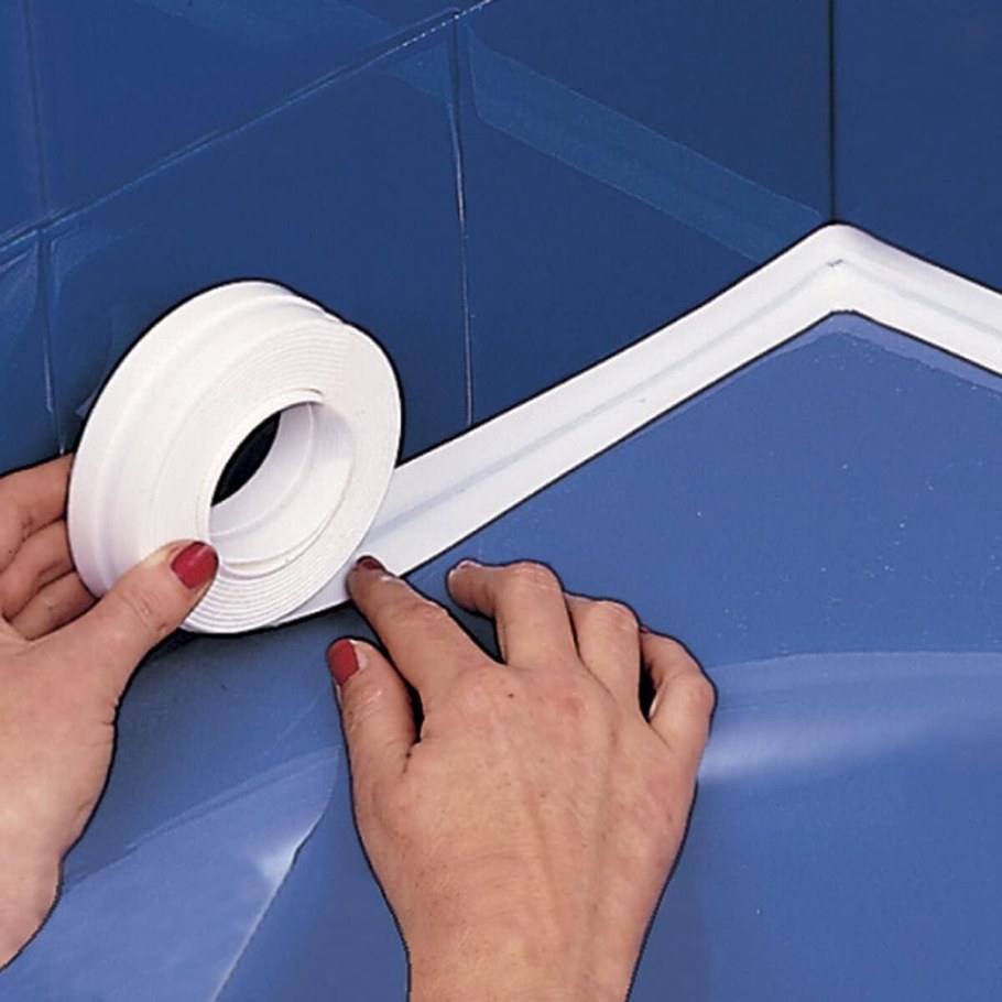 Лента бордюрная для раковин и ванн St SM-ts30330pvc 60 мм (30х30) белая