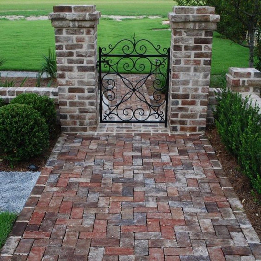 Садовые дорожки из кирпича