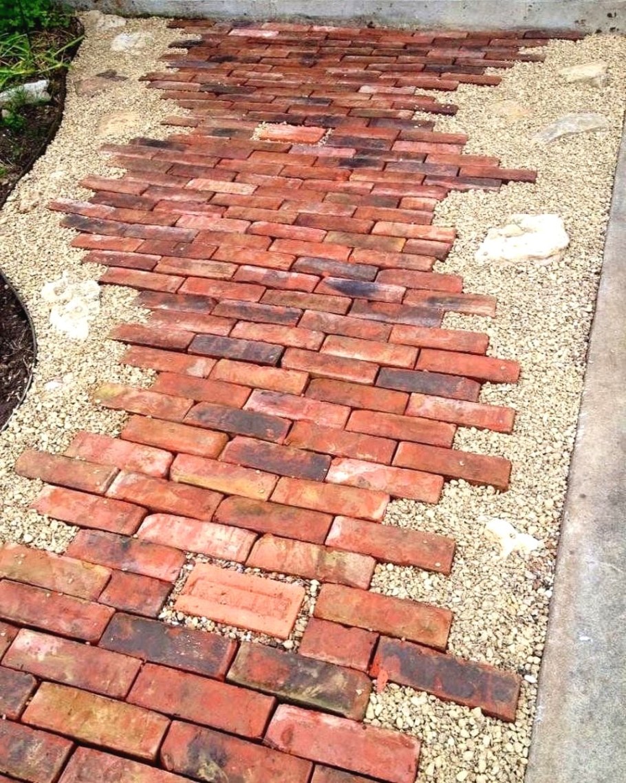 Садовые дорожки из кирпича