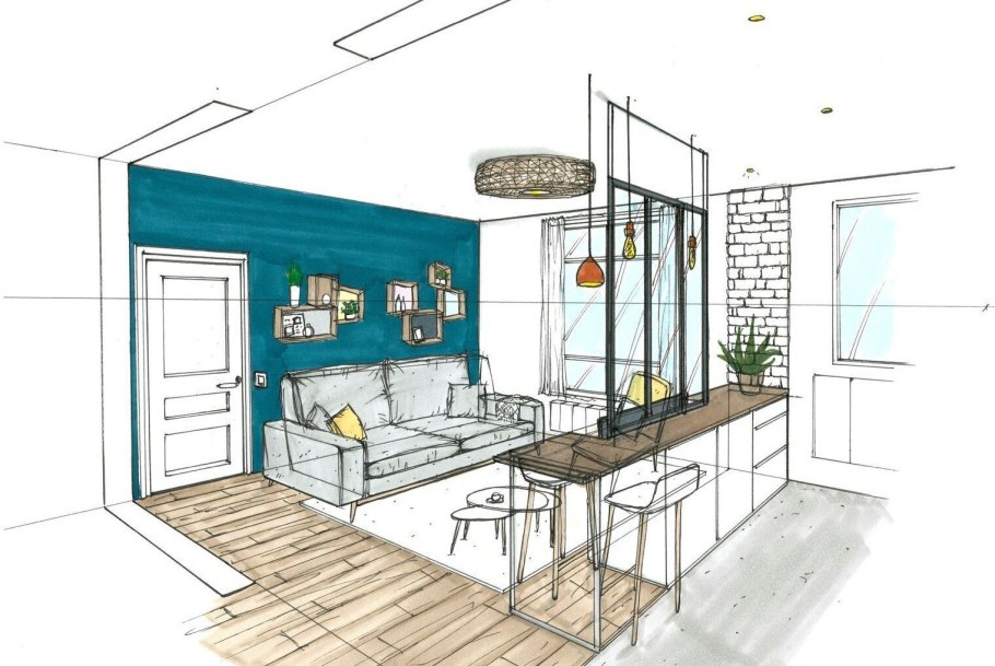 Дизайнерские эскизы квартир