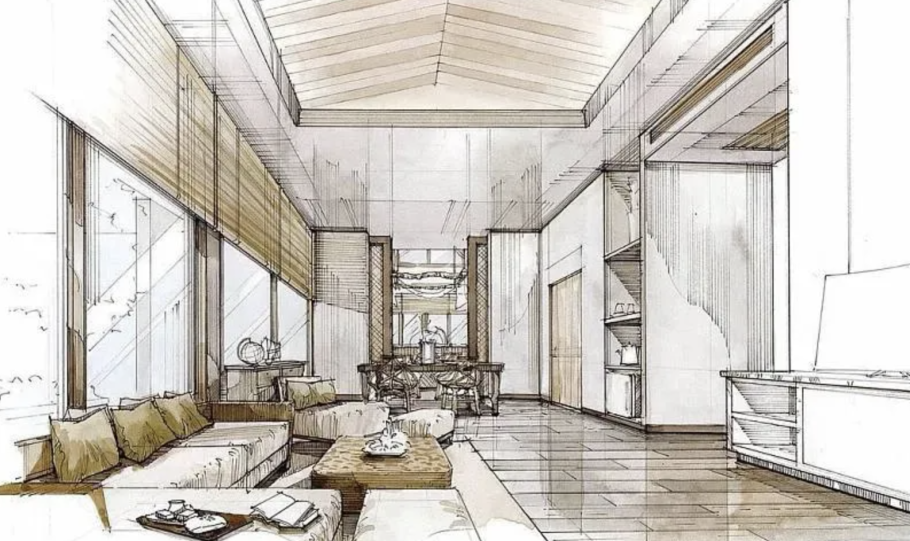 Скетч интерьера