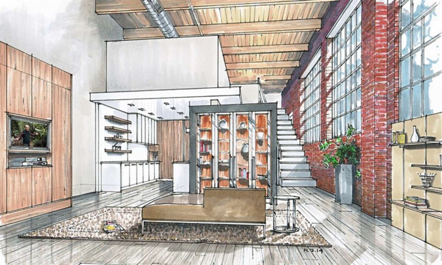 Скетч интерьера