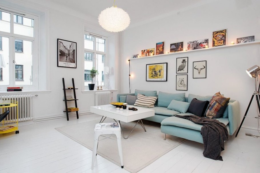 Гостиная в скандинавском стиле