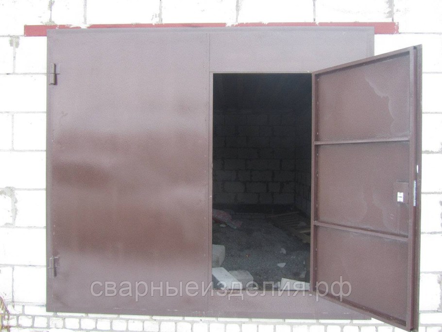 Монтажные ворота с калиткой ДПМ-01/60