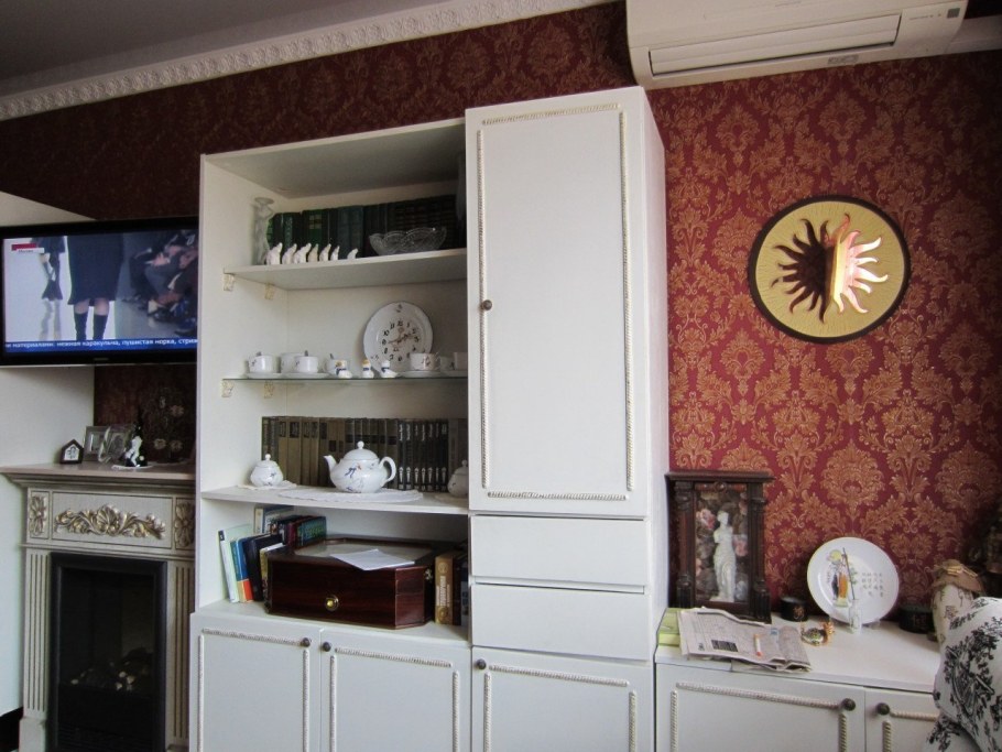 Советская стенка Вега перекраска