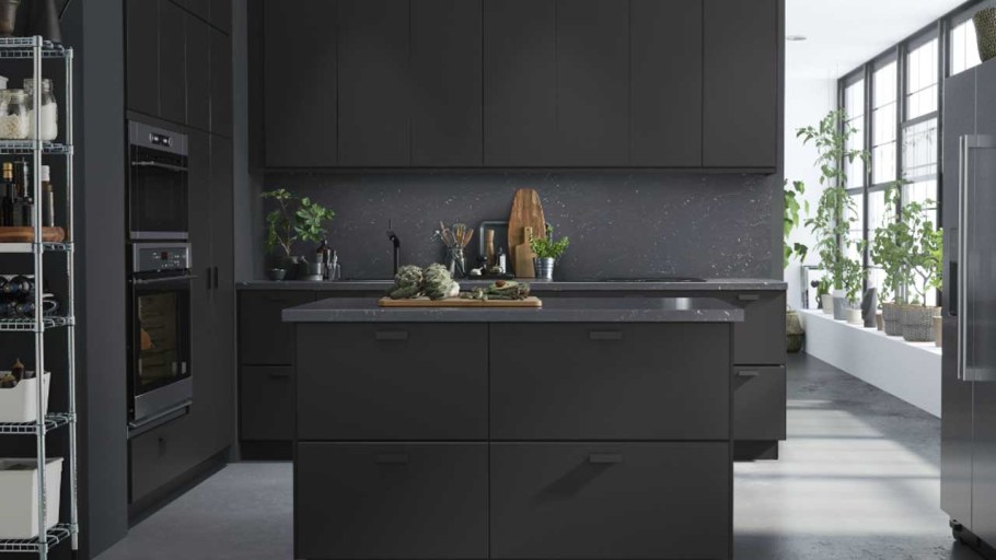 Кухня икеа Кунгсбакка в интерьере