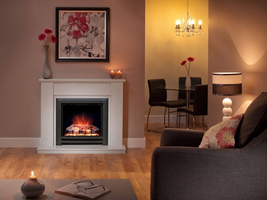 Камины в интерьере гостиной