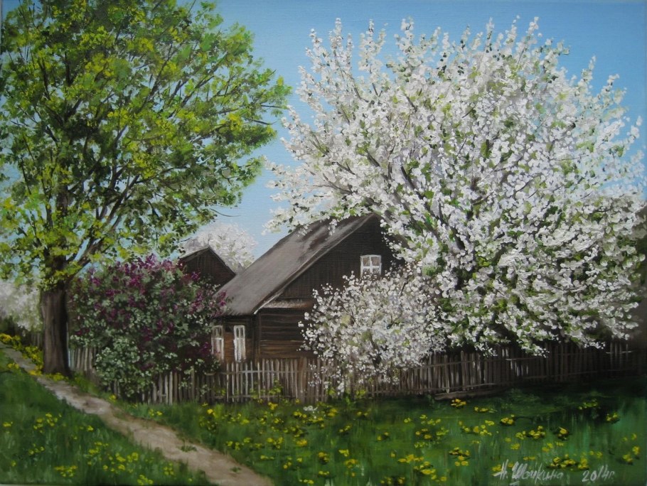 Летний деревенский пейзаж Наталья Шайкина