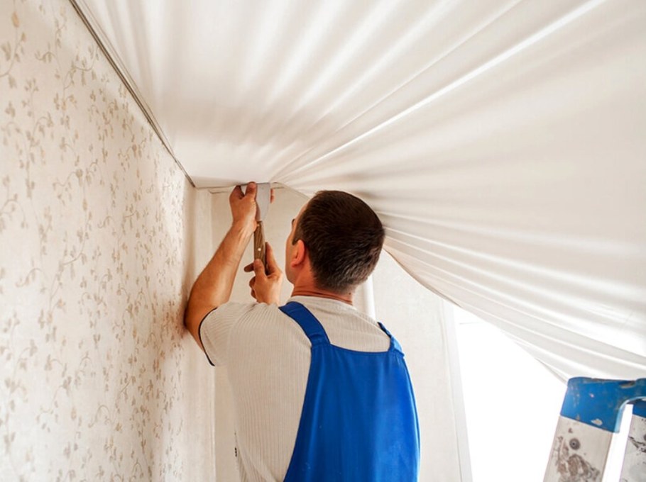 Монтаж натяжного потолка