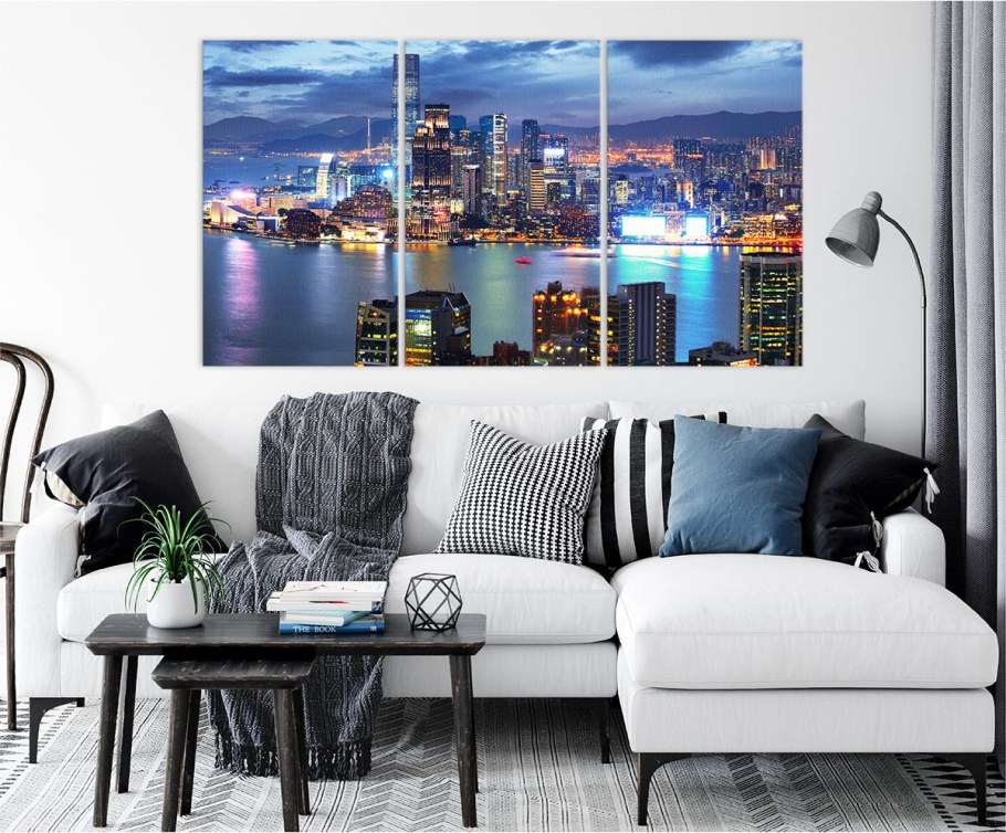 Картины городов для интерьера фото стильные