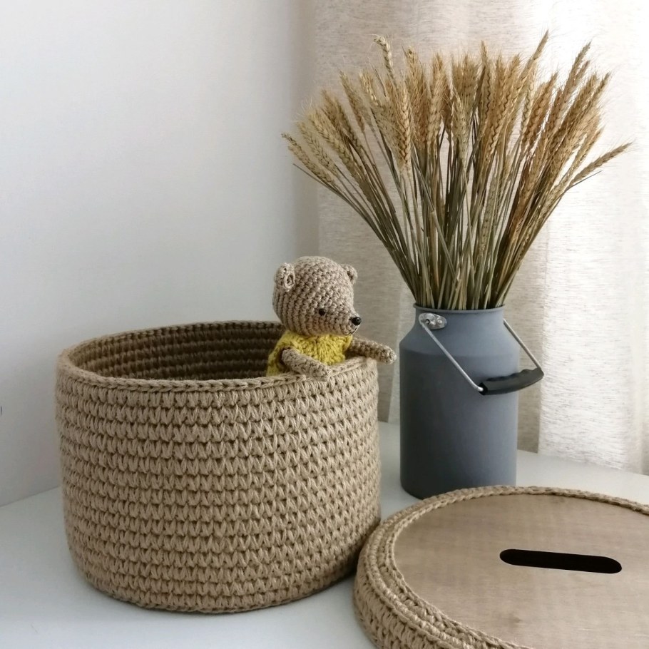 Корзина из джута